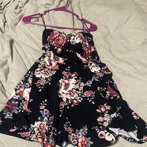 Floral Strapless Dress